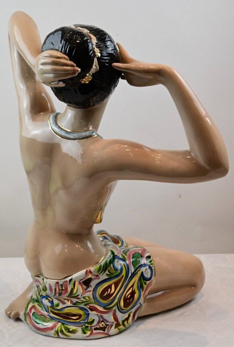 Artenova - Donna in Ceramica - Italia Anni 50-photo-1